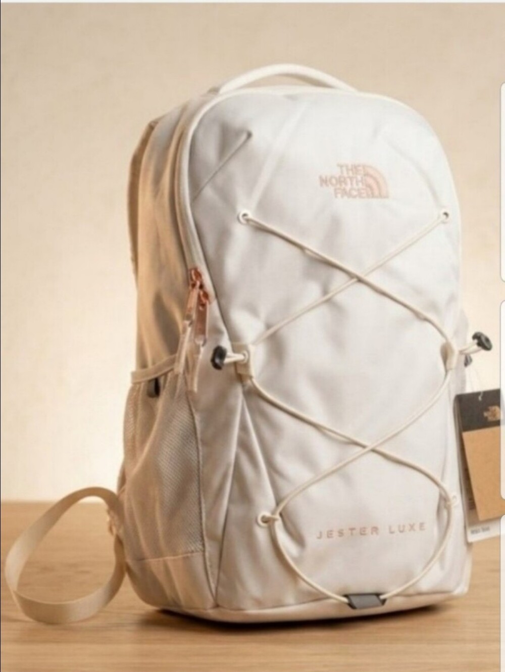 NEW! The North Face Jester Luxe Backpack with Rose Gold NWT